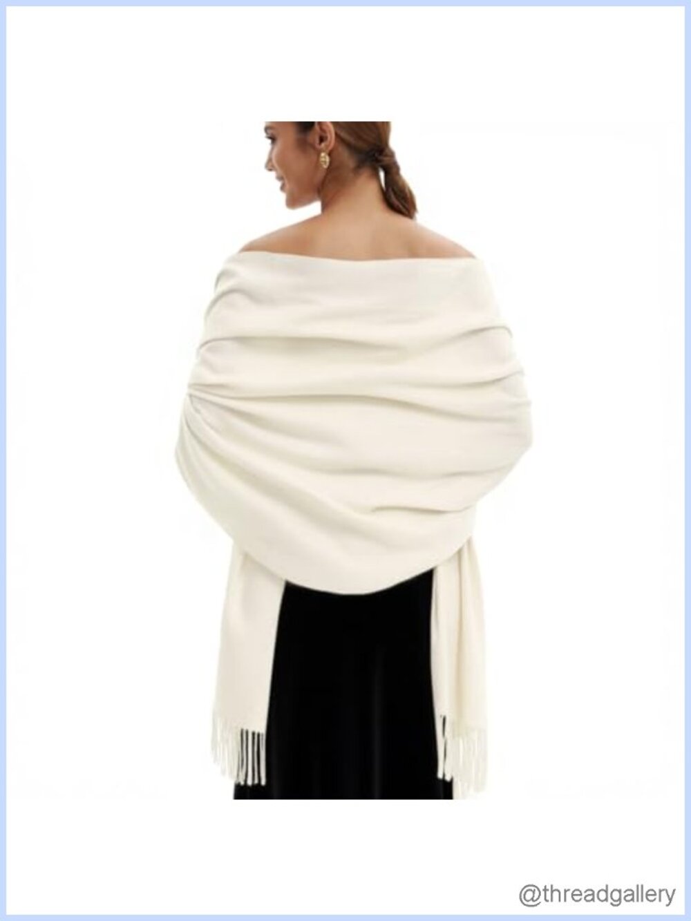 Soft Pashmina Scarf Shawl Wrap for Wedding Evening Party